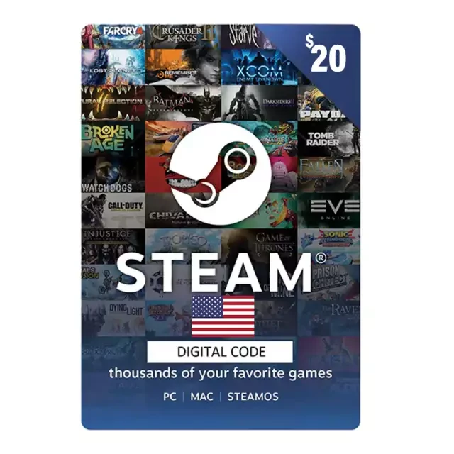 Steam Gift Card USA Store USD 20