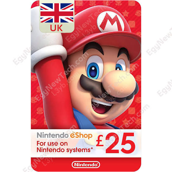 Nintendo E-Shop 25 Gift Card - UK