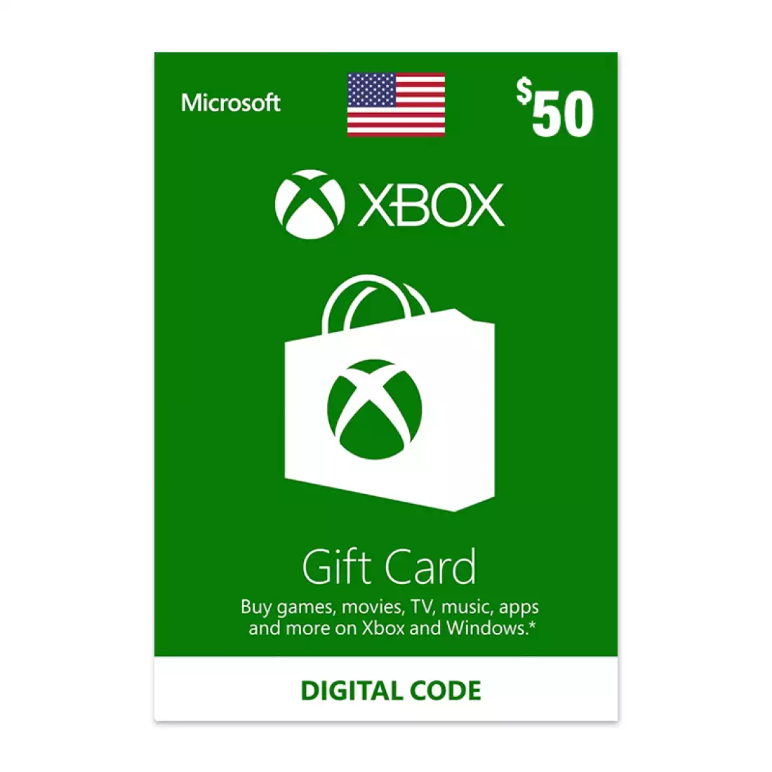 Xbox Gift Card USA Store USD 50
