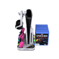 DOBE Multifunctional Cooling and Charging Stand 6 in 1 RGP - PS5 + CDs Storage