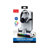 iPega Vertical RGB Cooling and Charging Stand for PS5 (Slim and PRO)