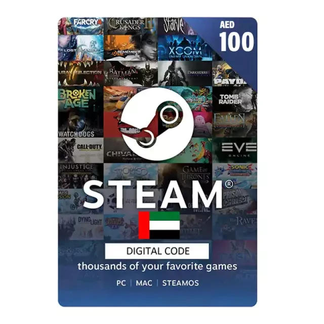 Steam Gift Card UAE Store AED 100 New Digital Code Steam Gift Card UAE Store AED 100