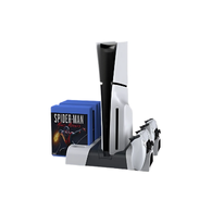 Dobe Cooling Stand with Charging Station for PS5/Pro/PS5 Slim (Physical and Digital) - White