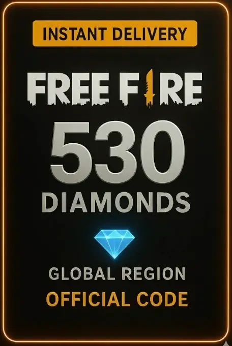 Free Fire Gift Card Diamonds 530