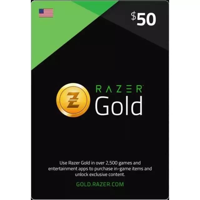 Razer Gift Card USA Store USD 50