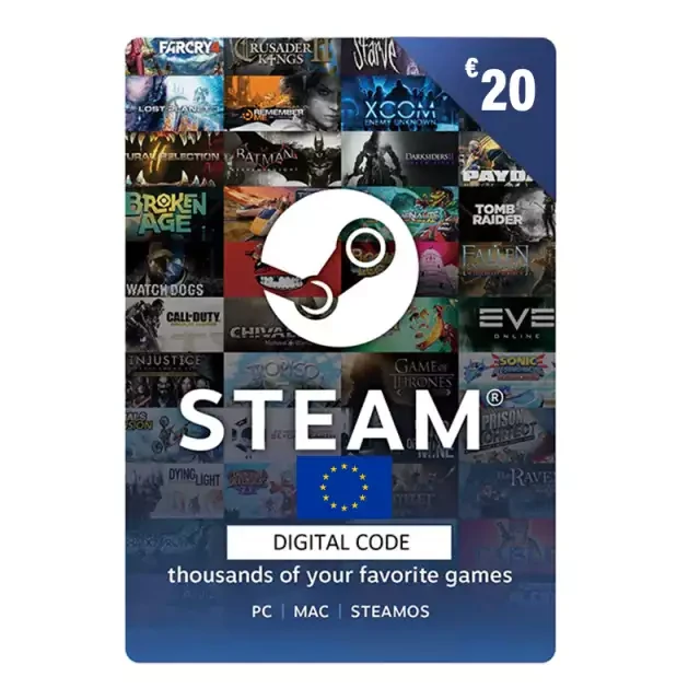 Steam Gift Card Europe Store EUR 20